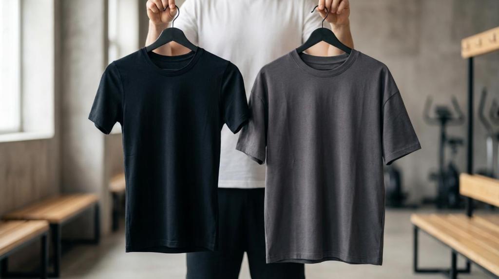 T-shirt pasform til sport: Regular, slim eller relaxed?