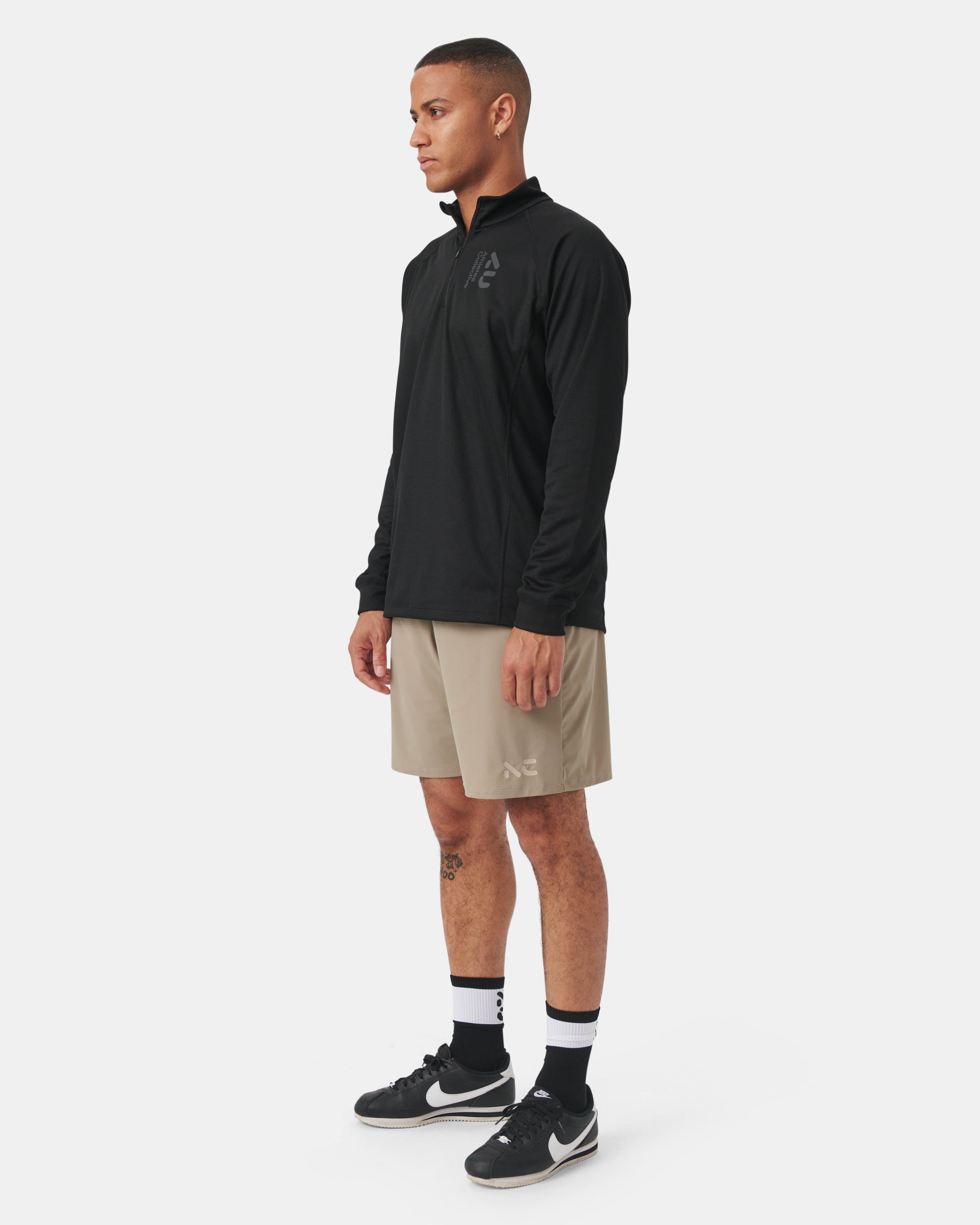 Athletes Collective The Half Zip Sweatshirt 4000 Black